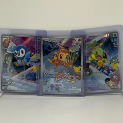 Pokemon TCG Chimchar Turtwig Piplup First Partner Illustration Collection Promos - Image 1