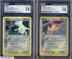 2005 Pokemon Ex Delta Species 8 Latias 9 Latios Holo CGC 10 GEM MINT SET (2) - Image 1