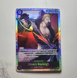 One Piece Card Game Silvers Rayleigh OP13-066 9000 Rush Holo English Standard - Image 1