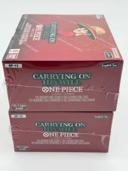 Lot of (2) One Piece TCG OP-13 EN Carrying On His Will Booster Boxes SEALED - Image 2