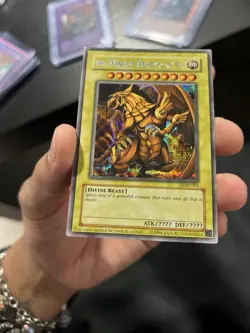 Yu-Gi-Oh the Winged Dragon of Ra DOD-001 Secret Rare Unlimited Card LP Condition - Image 2