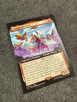 x1 Strago and Relm - Extended Art R MTG Commander: Final Fantasy M/NM, English - Image 2