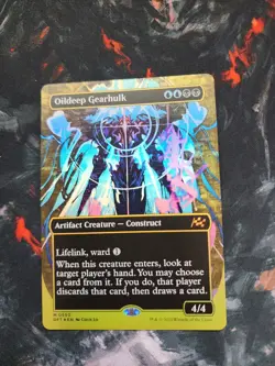 Oildeep Gearhulk - First-Place Foil - Borderless NM, English MTG Aetherdrift: Ma - Image 1