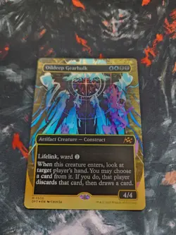 Oildeep Gearhulk - First-Place Foil - Borderless NM, English MTG Aetherdrift: Ma - Image 3