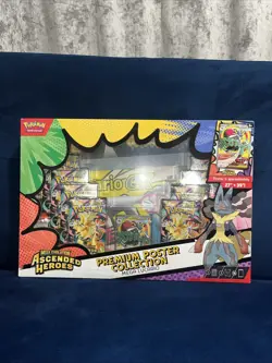 Pokemon TCG Mega Evolution Ascended Heroes Premium Poster Collection Lucario - Image 1