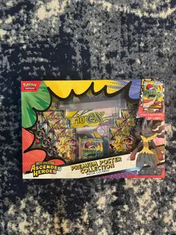 Pokemon TCG Mega Evolution Ascended Heroes Premium Poster Collection Lucario - Image 1