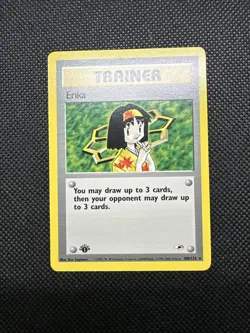 Erika 100/132 Gym Heroes 1st Edition Rare Trainer Pokemon Card WOTC 2000 NM - Image 3