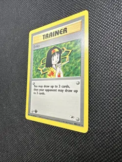 Erika 100/132 Gym Heroes 1st Edition Rare Trainer Pokemon Card WOTC 2000 NM - Image 5