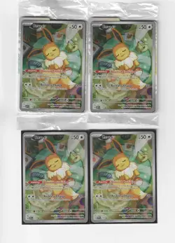 Pokemon Eevee SVP021 Prismatic Promo Cards Lot of 4 - TCG - Image 1