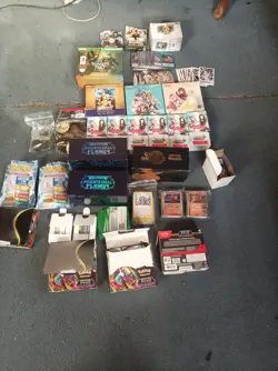 Lot Of Pokemon Yu-Gi-Oh Sports Cards Weiss Schwartz And A Lot Of Other TCG Cards - Image 1