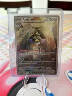 Pokemon TCG Aegislash Paradox Rift 210/182 Holo Illustration Rare Card - Image 1