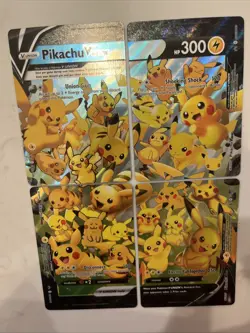 Pikachu V-Union Set - Pokemon Sword & Shield Promo Ultra Rare Holo Card NM - Image 1