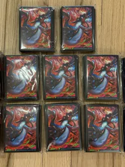 8x Pokemon Mega Charizard X UPC Card Sleeves Lot of 8 (65 SLEEVES/Pack) - Image 1