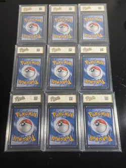 Pokemon TCG 30th Anniv Chinese All Starters Complete Set 9 Cards -Pyxis gold 10 - Image 2