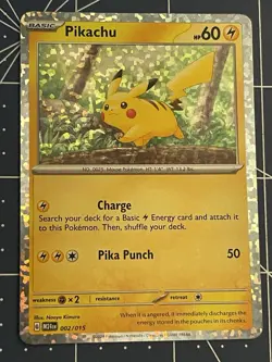 McDonald's 2024 Pikachu Holo Card 002/015 Pokemon Promos NM - Image 1