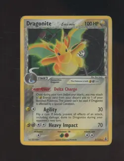 Pokemon TCG Dragonite EX Delta Holo Rare Card 3/113 Delta Species - Image 1
