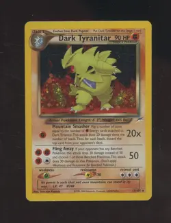 Dark Tyranitar 11/105 Neo Destiny 2000 Holo Rare WOTC Pokemon Card TCG - Image 1