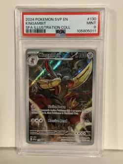 Pokemon TCG Kingambit SVP Black Star Promo Card 130 Shrouded Fable PSA 9 - Image 1