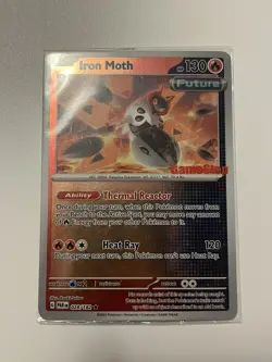 SEALED Iron Moth 028/182 Paradox Rift GameStop Stamped Reverse Holo Pokemon Card - Image 1