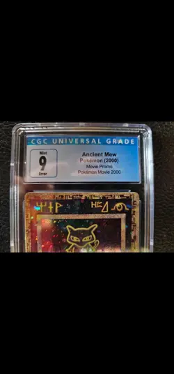 *ERROR*Pokemon TCG 2000 Ancient Mew Movie Promo Card CGC 9 Partial Crimp Error - Image 4