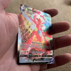 Pokemon TCG Scizor VMAX Darkness Ablaze Holo Ultra Rare Card 119/189 - Image 1
