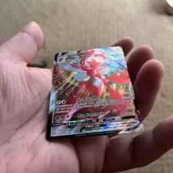 Pokemon TCG Scizor VMAX Darkness Ablaze Holo Ultra Rare Card 119/189 - Image 4