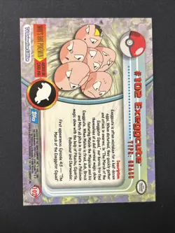 Pokemon #102 Exeggcute Card Foil Topps 2000 TV Animation Edition - Image 2