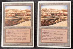 MTG Strip Mine x2 - 4th Edition - MP/HP - Vintage Magic the Gathering - Image 1