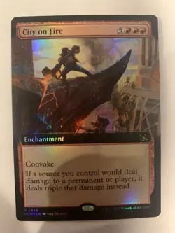 City on Fire (Extended Art) March of the Machine Foil - Image 1