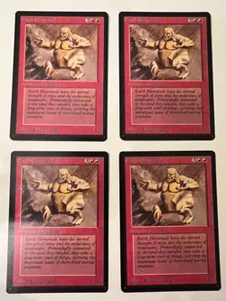 Magic the Gathering MTG Earth Elemental Beta NM Playset (4) (Beta Bob) - Image 1