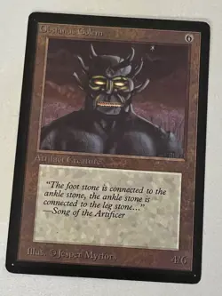 Magic the Gathering MTG Beta Obsianus Golem LP (Beta Bob) - Image 1