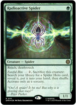 Radioactive Spider (Foil) - 0111 - Marvel's Spider-Man MTG - NM/M - English - Image 1