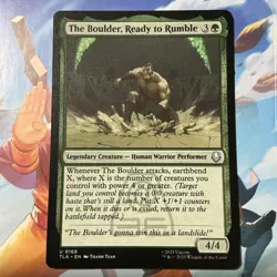 MTG Avatar: The Last Airbender The Boulder, Ready to Rumble 0168 NM Regular NP - Image 1