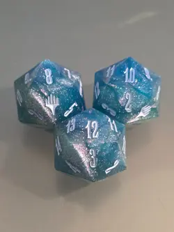 3x Final Fantasy Oversized Dice Spindown from Gift Bundle. MTG Spin Down - Image 1