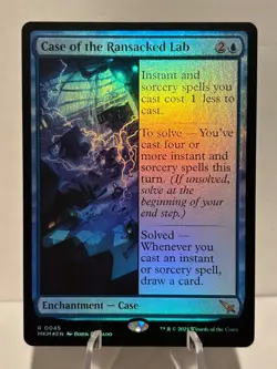 Case of the Ransacked Lab 45 R Murders at Karlov Manor FOIL NM MTG - Image 1