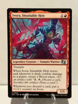 Ivora, Insatiable Heir (Anime) 50 U Foundations Jumpstart NM MTG - Image 1