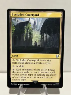 Secluded Courtyard 330 U Commander: The Lord of the Rings NM MTG - Image 1