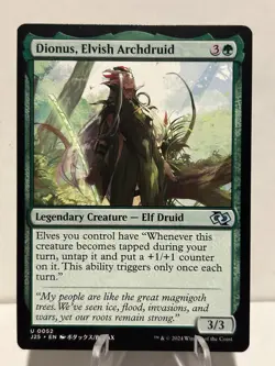 Dionus, Elvish Archdruid (Anime) 52 U Foundations Jumpstart NM MTG - Image 1