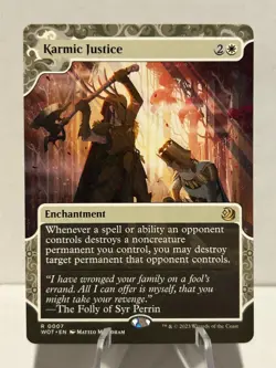 Karmic Justice 7 R Wilds of Eldraine: Enchanting Tales NM MTG - Image 1