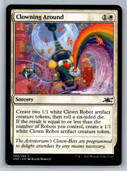 MTG Magic the Gathering Clowning Around (6/689) Unfinity - Image 1