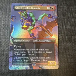 Green Goblin, Nemesis BORDERLESS MTG Marvel Spider-Man Eternal Legal FOIL - Image 1