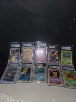 CGC Graded Pokemon Cards Lot of 10 Pokemon Slabs Graded Cards - Image 2