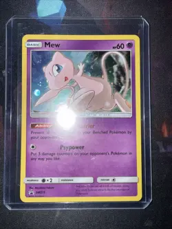 Pokemon Mew TCG SM215 Sun & Moon Black Star Promo Holo Card NM/M Condition - Image 1