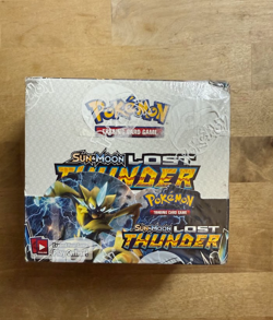 Pokemon TCG Sun & Moon Lost Thunder Booster Display Box Factory Sealed 36 Packs - Image 1