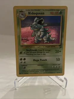 Nidoqueen Base Set 2 12/130 Holo Unlimited Holo Rare Pokemon TCG LP - Image 1