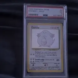 Pokemon TCG Base Set Chansey Holo Rare PSA 5 3/102 Basic 1999 English Age 6+ - Image 1