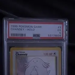 Pokemon TCG Base Set Chansey Holo Rare PSA 5 3/102 Basic 1999 English Age 6+ - Image 4