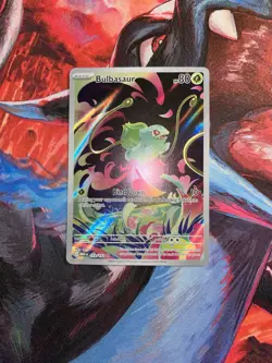 Pokemon Bulbasaur 133/132 Mega Evolution Base Illustration Rare Near Mint - Image 1