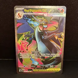 Pokemon Mega Charizard X EX Full Art Holo Me02: Phantasmal Flames 109/094 360HP - Image 1