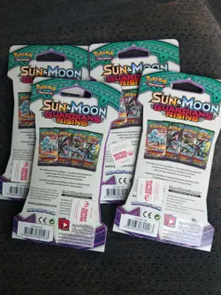 Pokemon TCG Sun and Moon Guardians Rising Sleeved Booster Pack × 4 - Image 2